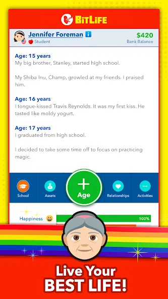 BitLife - Life Simulator MOD APK — Безлимитные деньги и премиум функции — скриншот 4