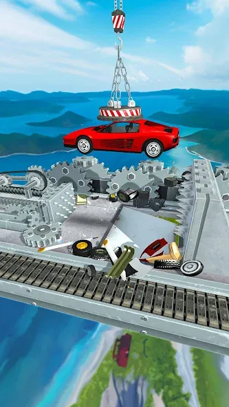 Car Crusher Kingdom — Взломанная версия (Безлимитные деньги и все машины) — скриншот 1