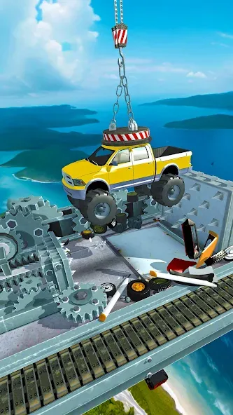 Car Crusher Kingdom — Взломанная версия (Безлимитные деньги и все машины) — скриншот 5