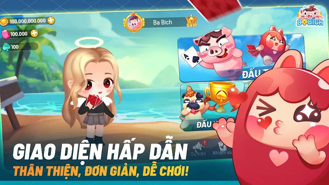 Скачать Ba Bich - Tien Len Mien Nam на телефон — Безлимитные монеты и подсказки — скриншот 1 Скачать Ba Bich - Tien Len Mien Nam на телефон — Безлимитные монеты и подсказки — скриншот 1