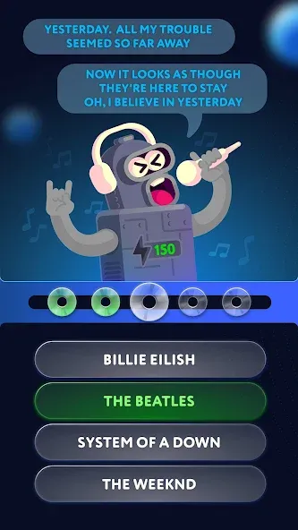 Music Robo Quiz на Андроид — Безлимитные подсказки и жизни — скриншот 1