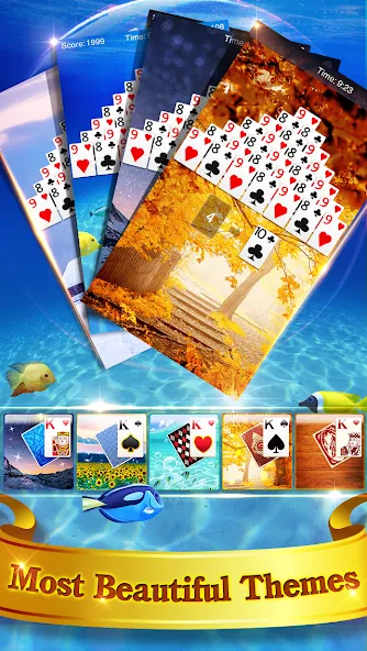 Скачать FreeCell Solitaire на Андроид — Безлимитные подсказки и отмена ходов — скриншот 4