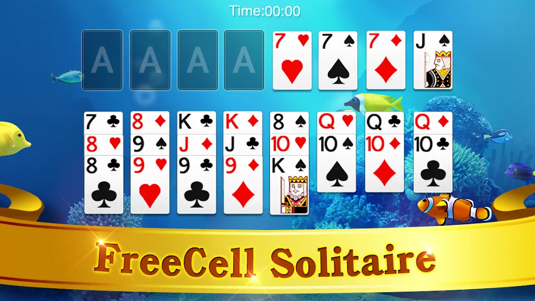 Скачать FreeCell Solitaire на Андроид — Безлимитные подсказки и отмена ходов — скриншот 5