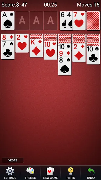 Solitaire -Klondike Card Games на Андроид — Мод Без рекламы и безлимитные подсказки — скриншот 5