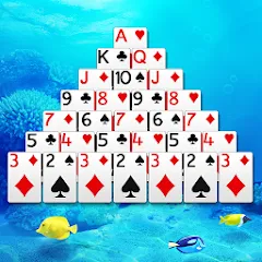 Скачать Pyramid Solitaire на телефон — Безлимитные подсказки и отмены ходов