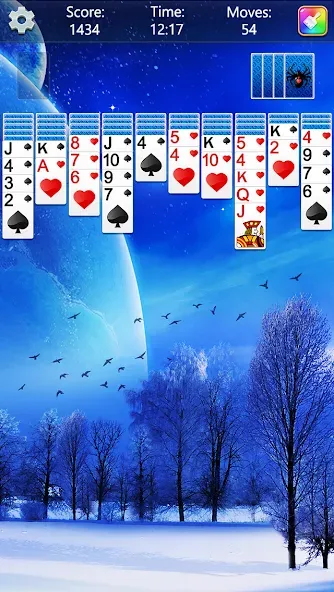 Скачать Spider Solitaire Fun — Модификация Без рекламы и подсказки доступны — скриншот 5