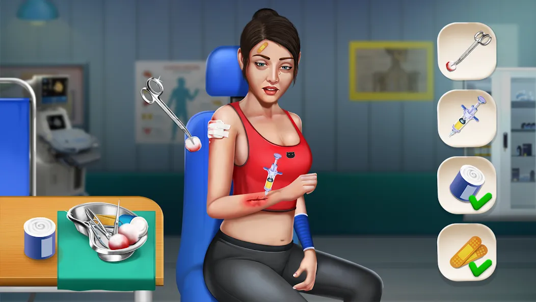 Взлом Doctor Hospital Games Offline — Безлимитные деньги и всё открыто — скриншот 3 Взлом Doctor Hospital Games Offline — Безлимитные деньги и всё открыто — скриншот 3