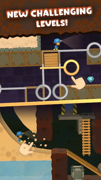 Скачать взломанную Mine Rescue: Gold Mining Games — Безлимитные деньги и алмазы — скриншот 1 Скачать взломанную Mine Rescue: Gold Mining Games — Безлимитные деньги и алмазы — скриншот 1