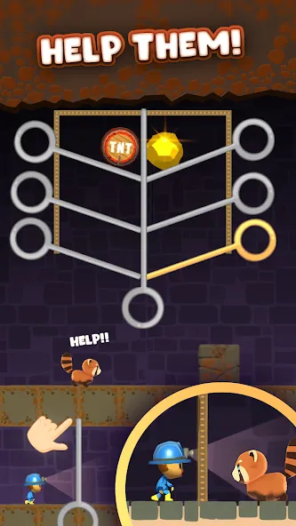Скачать взломанную Mine Rescue: Gold Mining Games — Безлимитные деньги и алмазы — скриншот 3 Скачать взломанную Mine Rescue: Gold Mining Games — Безлимитные деньги и алмазы — скриншот 3