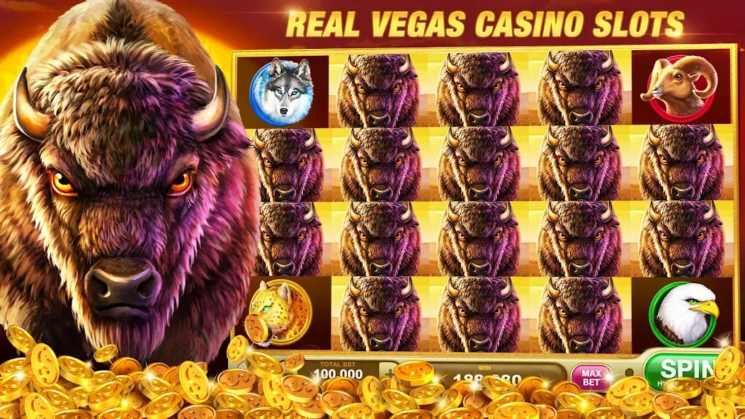 Взломанная Slots Rush: Vegas Casino Slots на Андроид — Безлимитные монеты и бонусы — скриншот 3