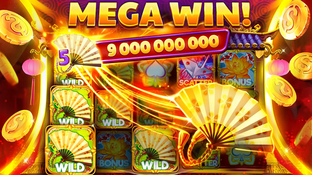 Slots Crush online casino game на Андроид — Безлимитные монеты и бонусы — скриншот 1