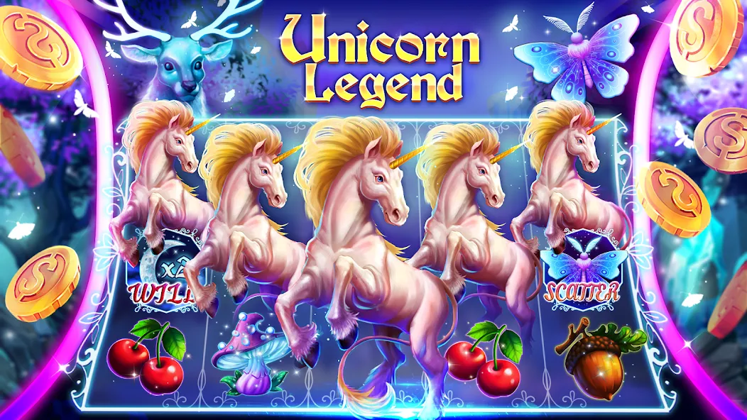 Slots Crush online casino game на Андроид — Безлимитные монеты и бонусы — скриншот 3