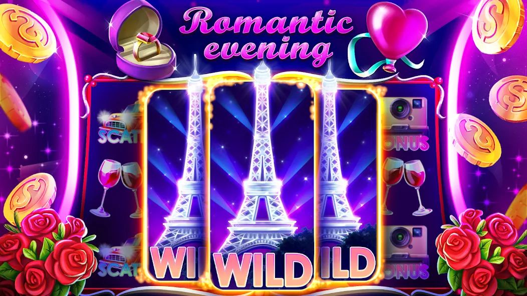 Slots Crush online casino game на Андроид — Безлимитные монеты и бонусы — скриншот 4