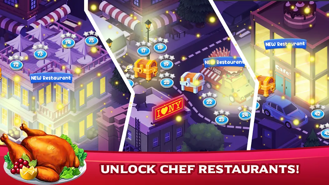 Cooking Mastery: Kitchen games на Андроид — Мод Много монет и все рецепты — скриншот 2 Cooking Mastery: Kitchen games на Андроид — Мод Много монет и все рецепты — скриншот 2