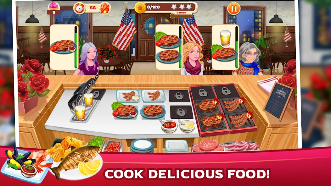 Cooking Mastery: Kitchen games на Андроид — Мод Много монет и все рецепты — скриншот 3 Cooking Mastery: Kitchen games на Андроид — Мод Много монет и все рецепты — скриншот 3