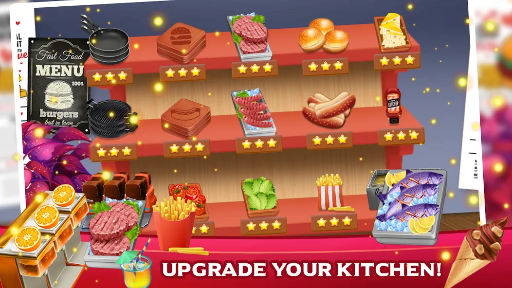 Cooking Mastery: Kitchen games на Андроид — Мод Много монет и все рецепты — скриншот 4 Cooking Mastery: Kitchen games на Андроид — Мод Много монет и все рецепты — скриншот 4