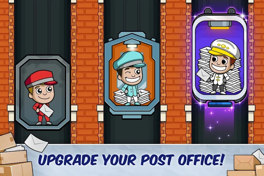 Взломанная Idle Mail Tycoon на Андроид — Безлимитные деньги и бонусы — скриншот 4 Взломанная Idle Mail Tycoon на Андроид — Безлимитные деньги и бонусы — скриншот 4