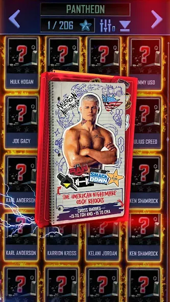 WWE SuperCard - Battle Cards — Безлимитные деньги и все карты — скриншот 3