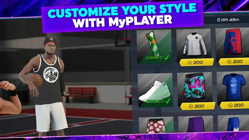 Скачать NBA 2K Mobile Basketball Game на телефон — Безлимитные деньги и усиленные игроки — скриншот 2