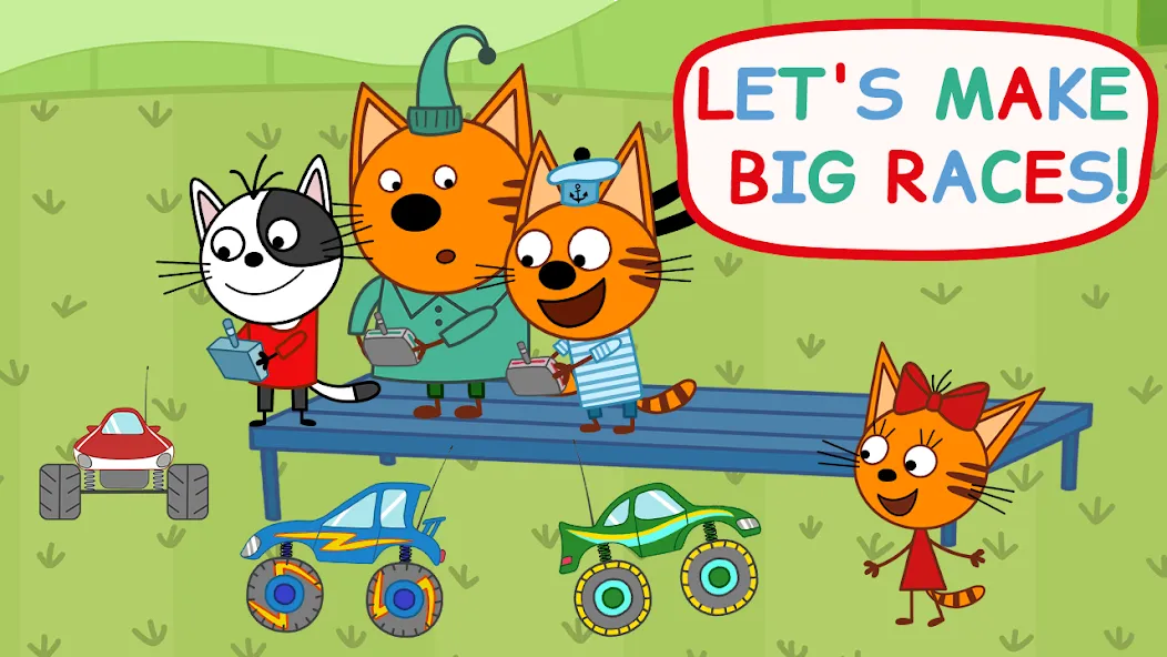 Скачать Kid-E-Cats: Kids Monster Truck на Android — Безлимитные деньги и все машины открыты — скриншот 1