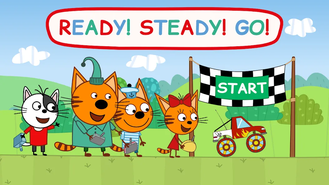 Скачать Kid-E-Cats: Kids Monster Truck на Android — Безлимитные деньги и все машины открыты — скриншот 2