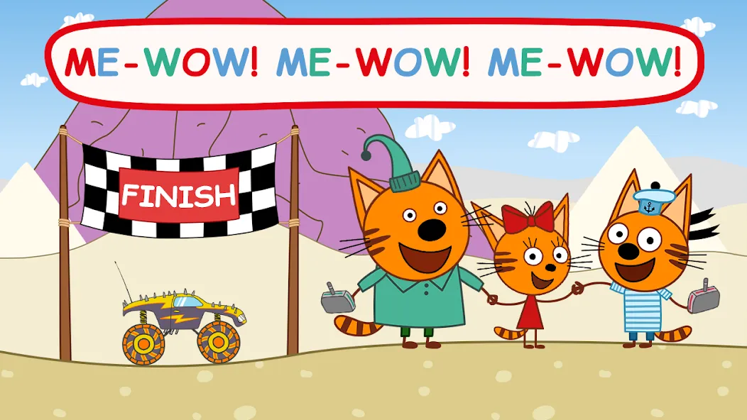 Скачать Kid-E-Cats: Kids Monster Truck на Android — Безлимитные деньги и все машины открыты — скриншот 4