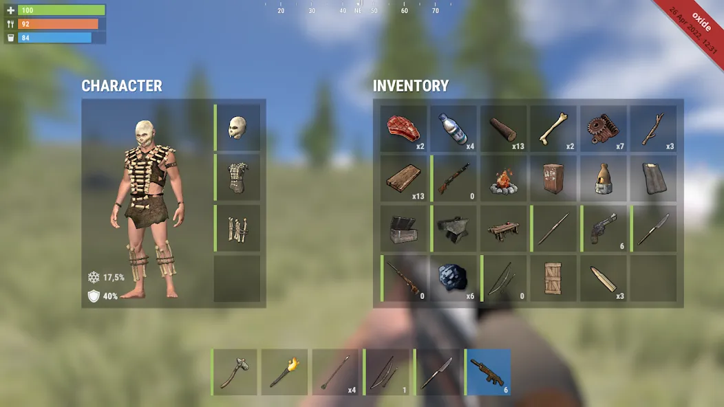 Oxide: Survival Island MOD APK — Много ресурсов и бессмертие — скриншот 1