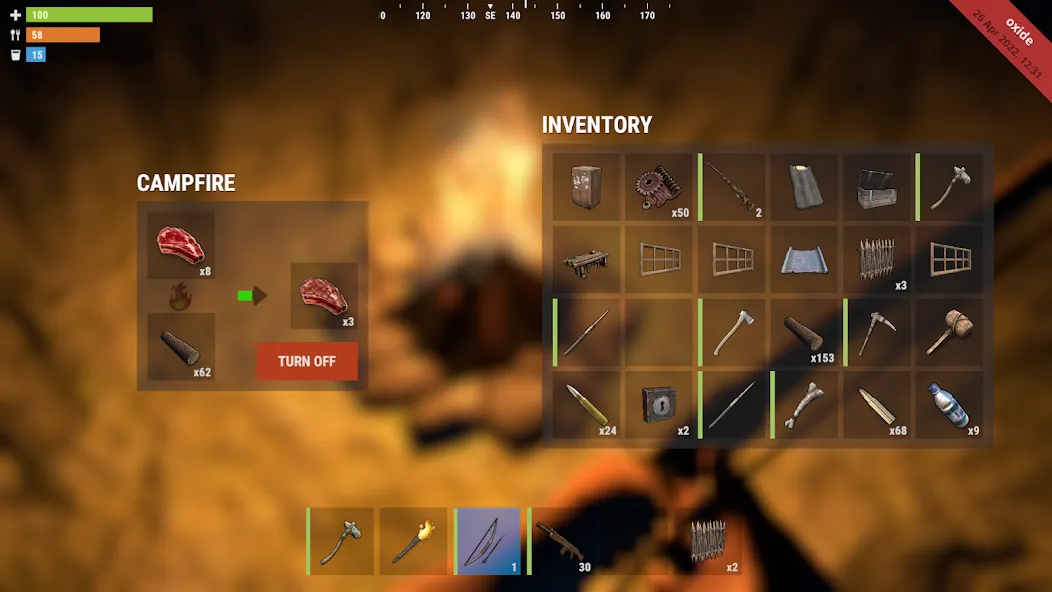 Oxide: Survival Island MOD APK — Много ресурсов и бессмертие — скриншот 5