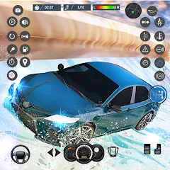 Скачать Water Slide Car Race games с модом — Без рекламы и все машины открыты