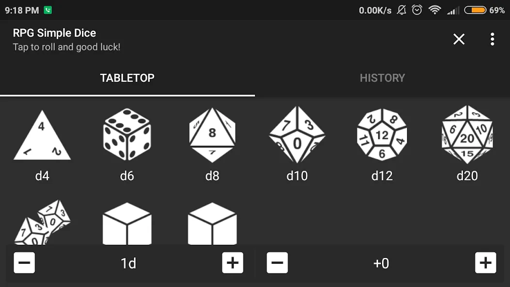 RPG Simple Dice Mod APK Бесконечные броски и все кубики — Скачать на Андроид — скриншот 5