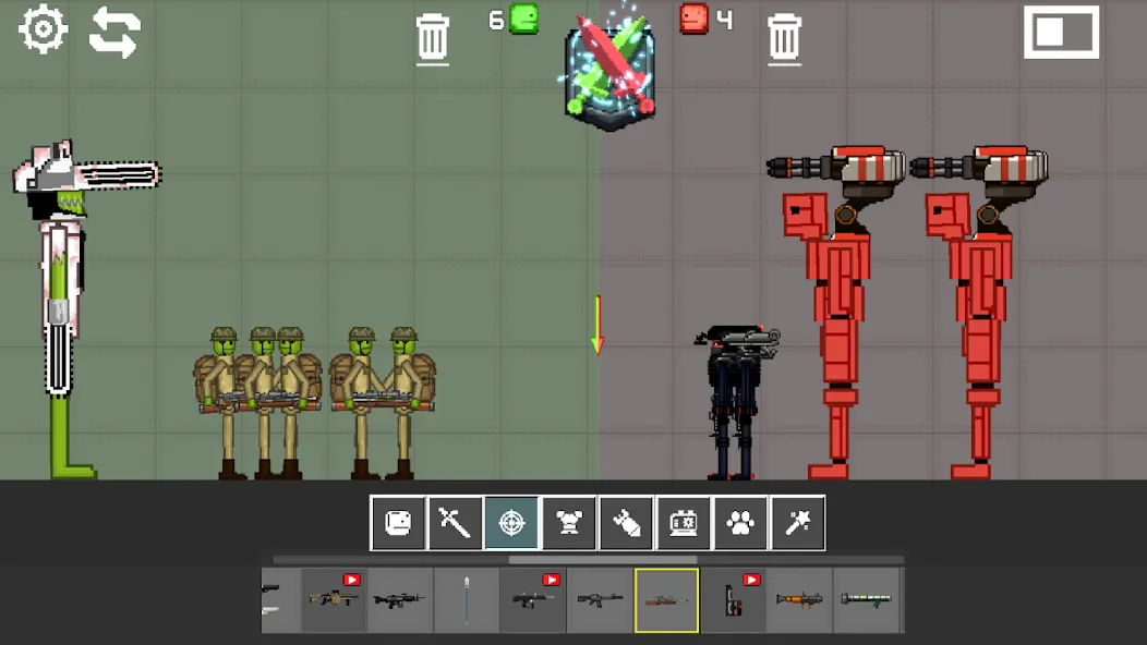 Скачать взломанную Battle Sandbox — Безлимитные ресурсы и все юниты открыты — скриншот 3