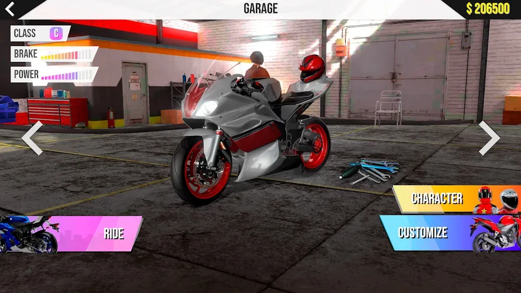 Motorcycle Real Simulator (Мод Безлимитные деньги и топливо) — скриншот 1 Motorcycle Real Simulator (Мод Безлимитные деньги и топливо) — скриншот 1