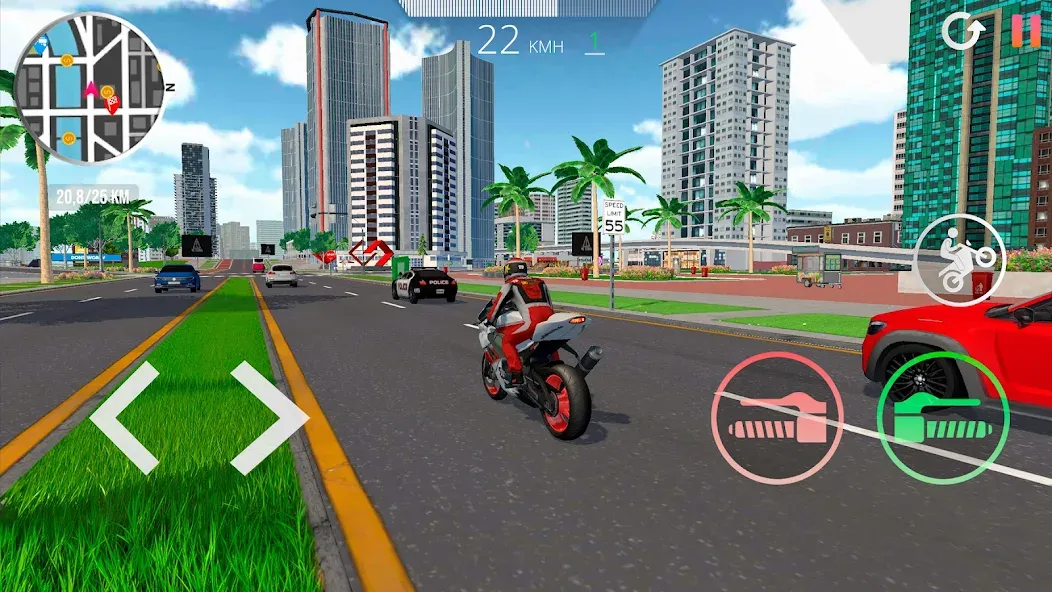 Motorcycle Real Simulator (Мод Безлимитные деньги и топливо) — скриншот 4 Motorcycle Real Simulator (Мод Безлимитные деньги и топливо) — скриншот 4
