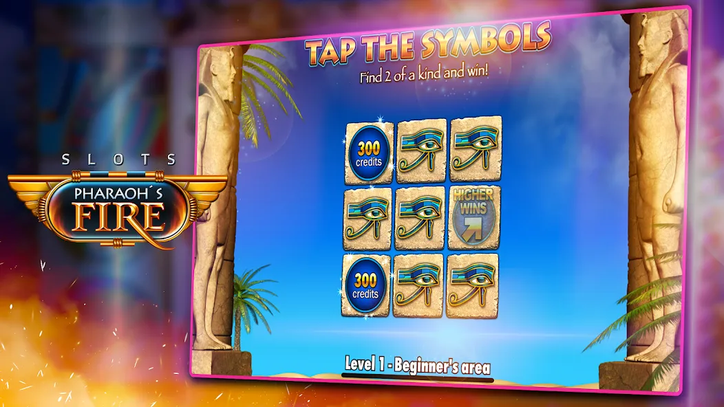 Взломанная Slots - Pharaoh's Fire на Андроид — Безлимитные монеты и бесплатные вращения — скриншот 5