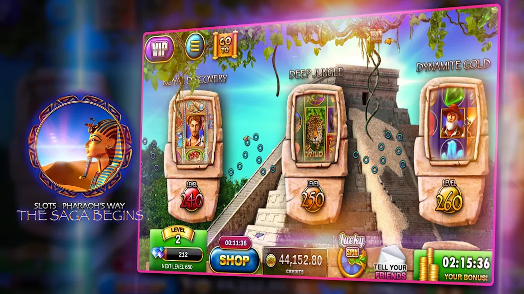 Скачать Slots - Pharaoh's Way Casino — Безлимитные монеты и бонусы — скриншот 1