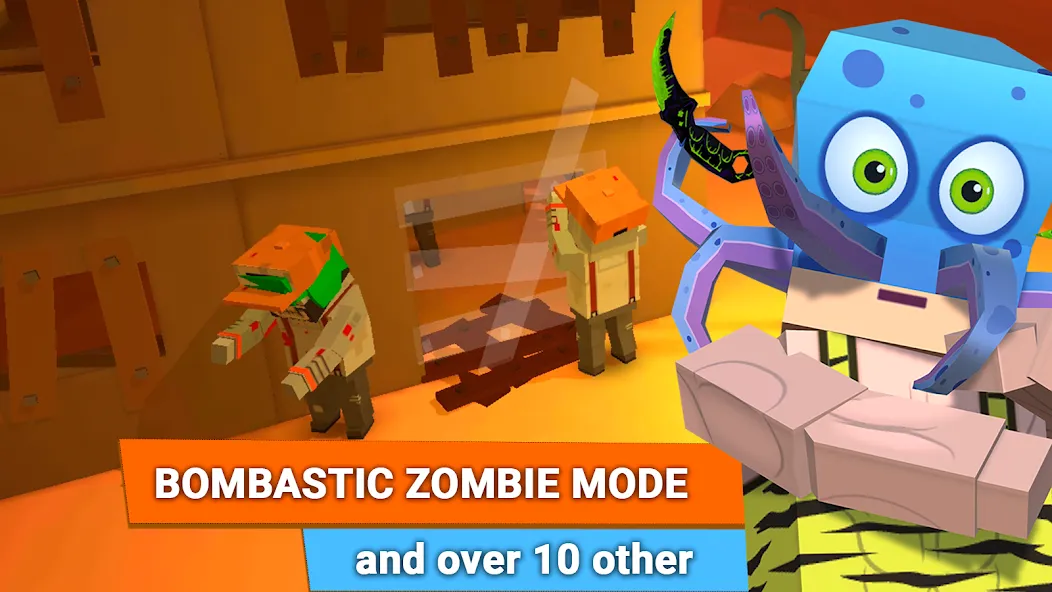 Скачать Fan of Guns: FPS Pixel Shooter на Android — Безлимитные деньги и оружие — скриншот 2