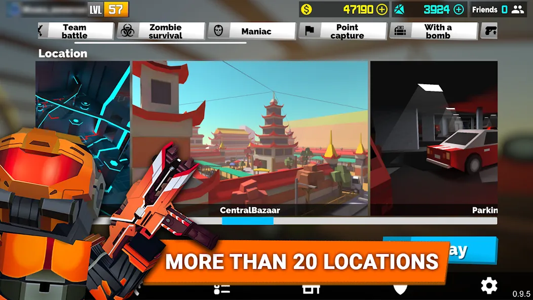 Скачать Fan of Guns: FPS Pixel Shooter на Android — Безлимитные деньги и оружие — скриншот 5