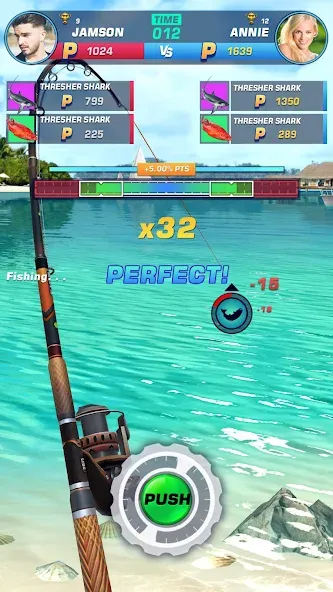 Скачать Fishing Rival 3D MOD APK — Безлимитные деньги и энергия — скриншот 5