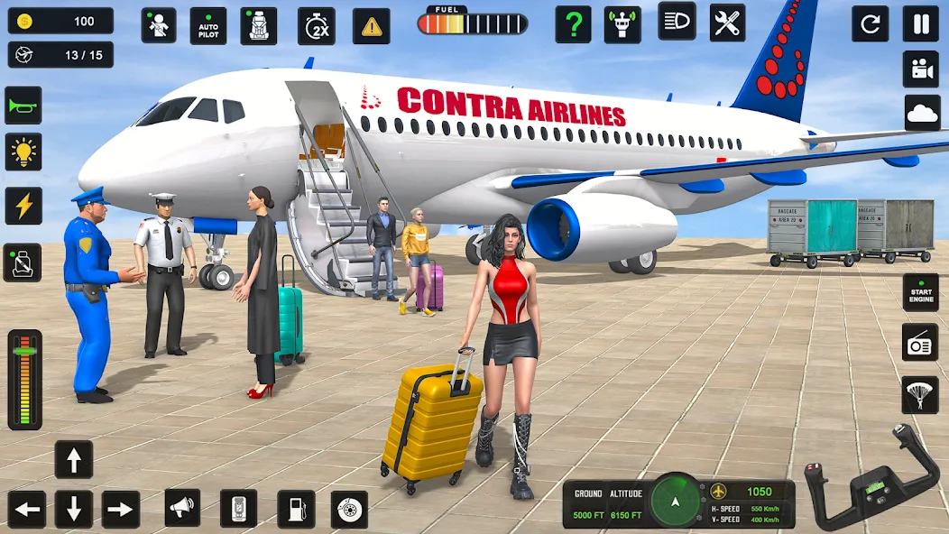 Скачать City Pilot Cargo Plane Games MOD APK — Без рекламы и много денег — скриншот 1