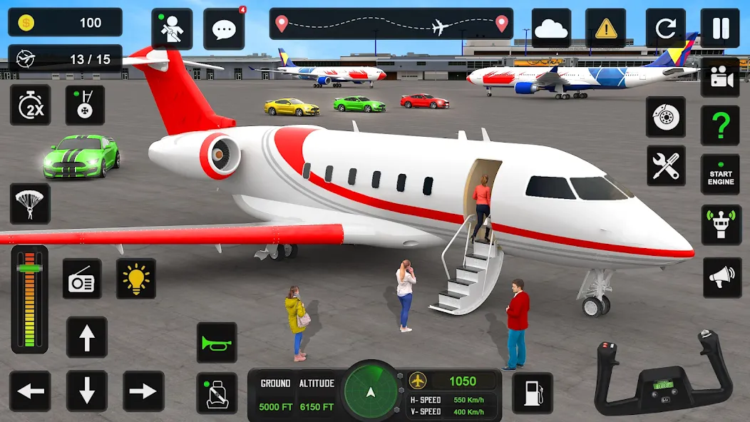 Скачать City Pilot Cargo Plane Games MOD APK — Без рекламы и много денег — скриншот 2