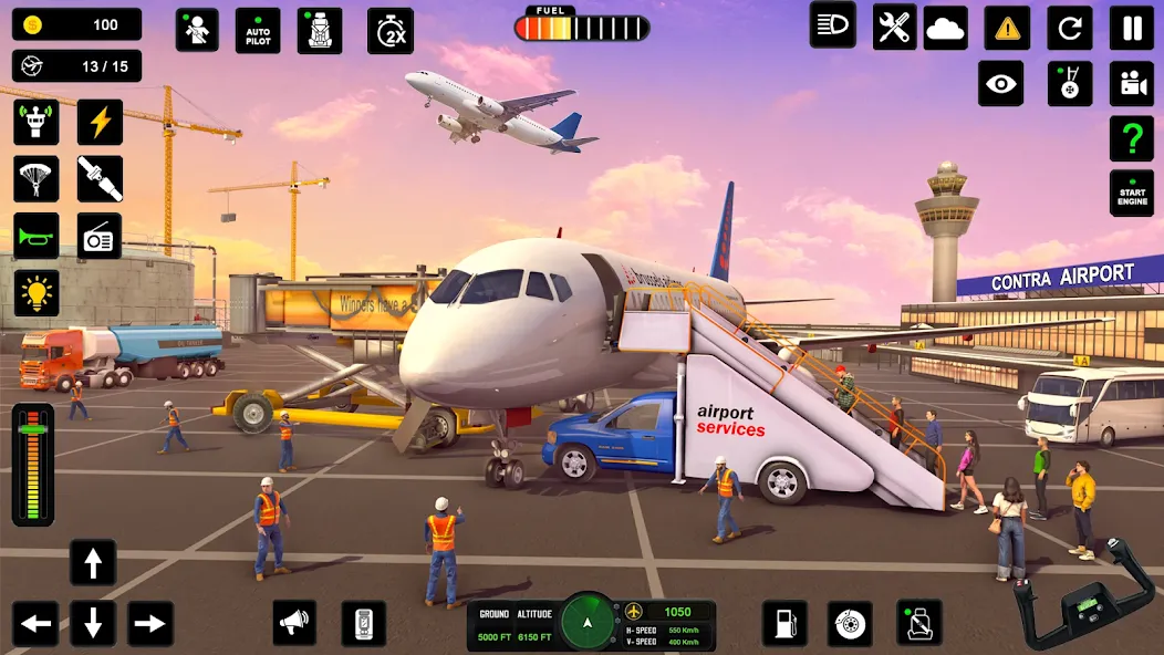 Скачать City Pilot Cargo Plane Games MOD APK — Без рекламы и много денег — скриншот 3