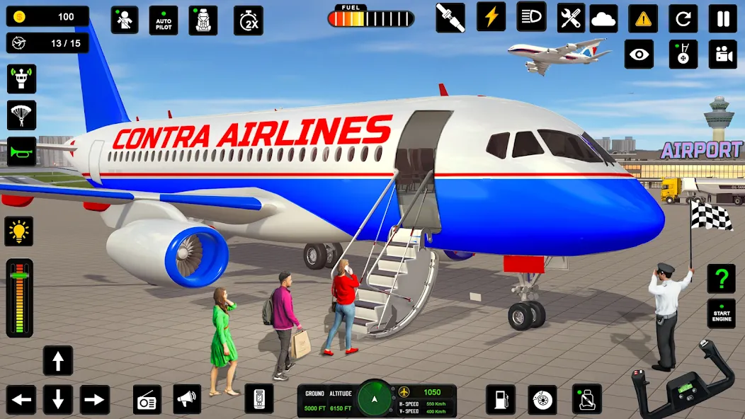 Скачать City Pilot Cargo Plane Games MOD APK — Без рекламы и много денег — скриншот 5
