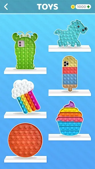 Pop it: Puppet Antistress Game MOD APK на Android — Без рекламы и все скины открыты — скриншот 1