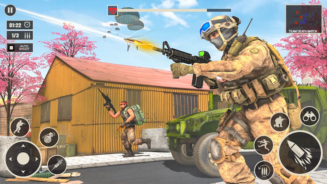 Скачать Offline War Shooting Games 3D — Модификация Безлимитные патроны и оружие — скриншот 1 Скачать Offline War Shooting Games 3D — Модификация Безлимитные патроны и оружие — скриншот 1