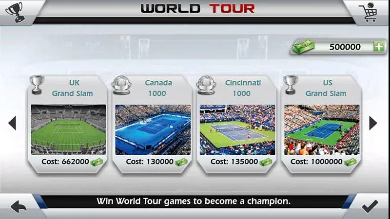 3D Tennis (Мод Безлимитные деньги и энергия) — скриншот 5