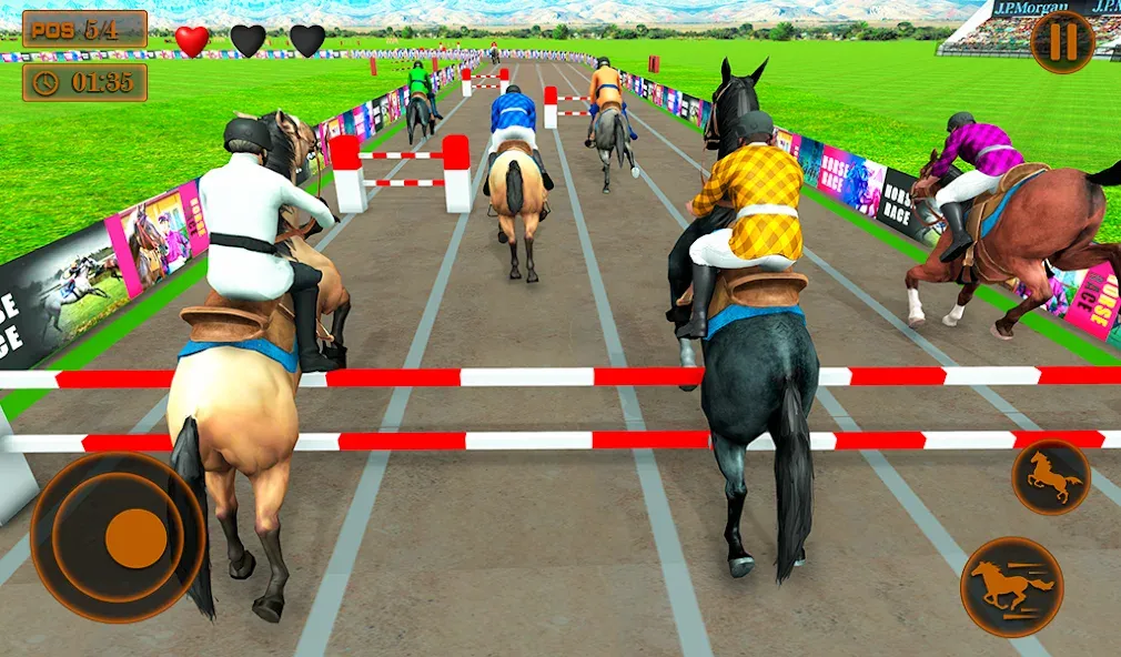 Скачать взломанную Mounted Horse Racing Games — Безлимитные деньги и все лошади открыты — скриншот 5