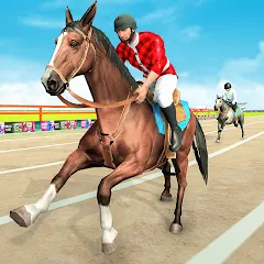 Скачать взломанную Mounted Horse Racing Games — Безлимитные деньги и все лошади открыты