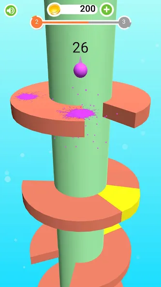 Прыгун. Шарик прыгает ловко Mod APK Разблокированы все уровни — Скачать на Андроид — скриншот 2