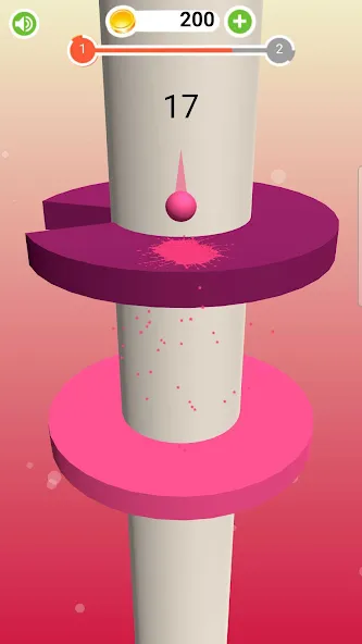 Прыгун. Шарик прыгает ловко Mod APK Разблокированы все уровни — Скачать на Андроид — скриншот 4