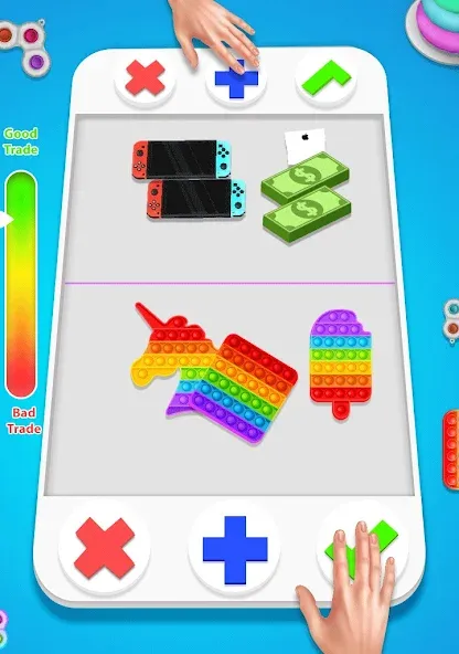 Скачать fidget trading: trade toys 3D на Android — Все игрушки разблокированы — скриншот 3